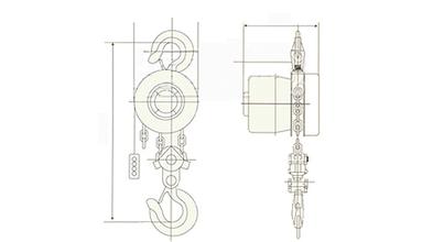 DHT环链电动葫芦结构图