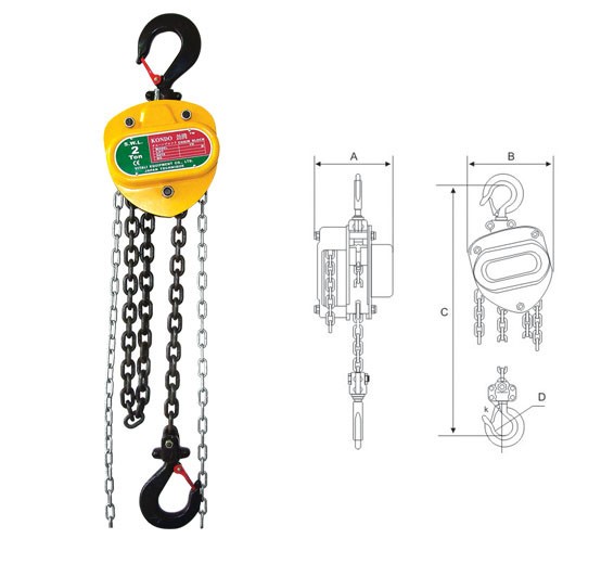 HS-VN型手拉葫芦结构图