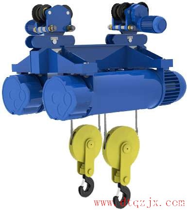 双钩双吊点电动葫芦实物图