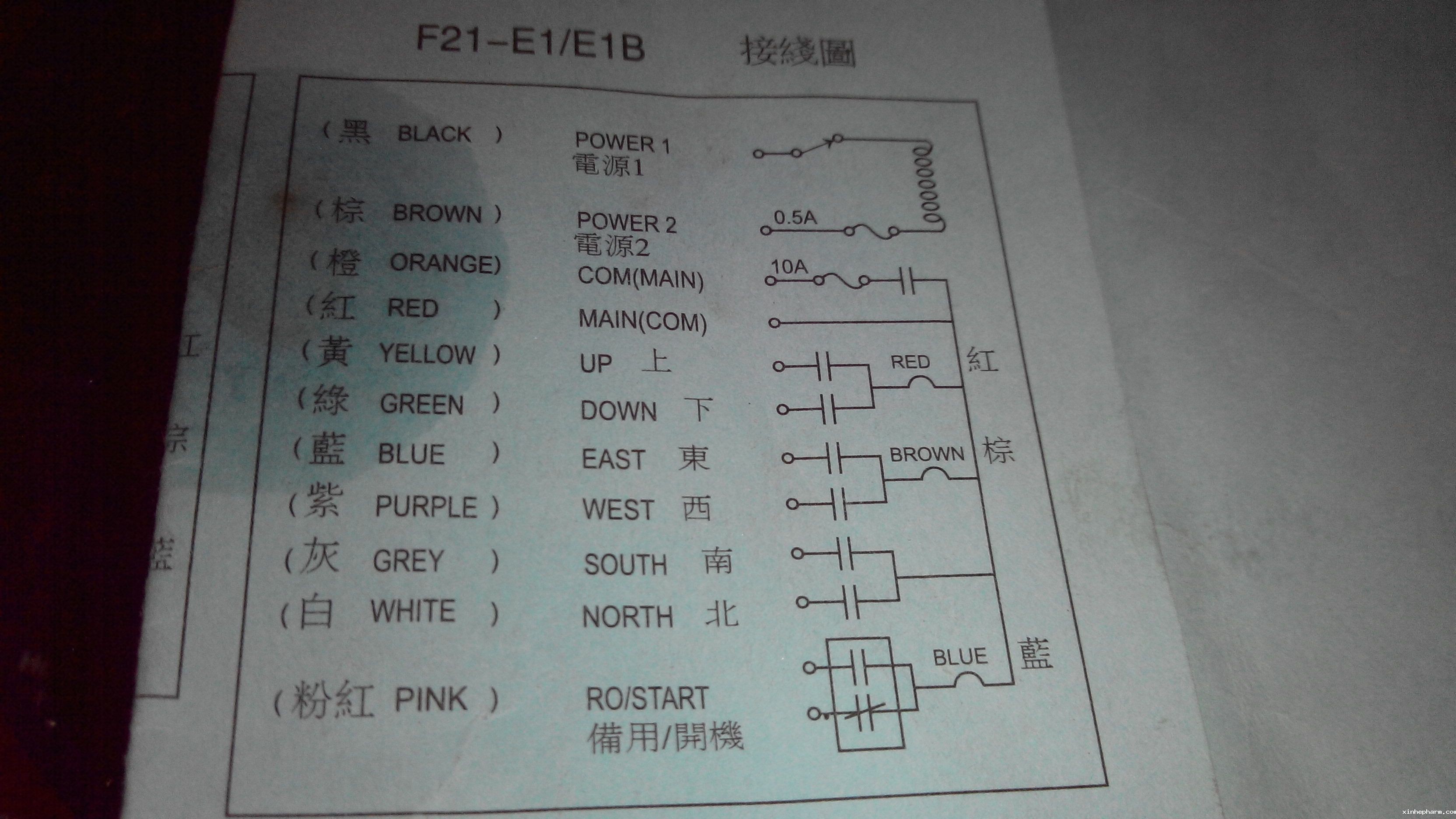 电动葫芦遥控器接线图