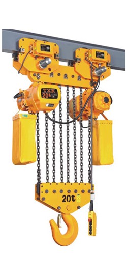 20吨环链电动葫芦八组链条穿法